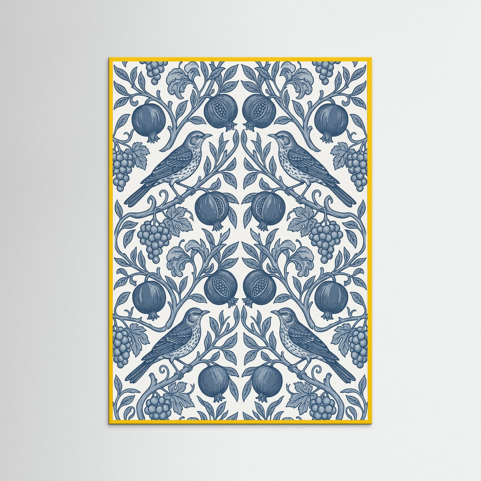 Yellow Wood Morrisian Bloom Blue