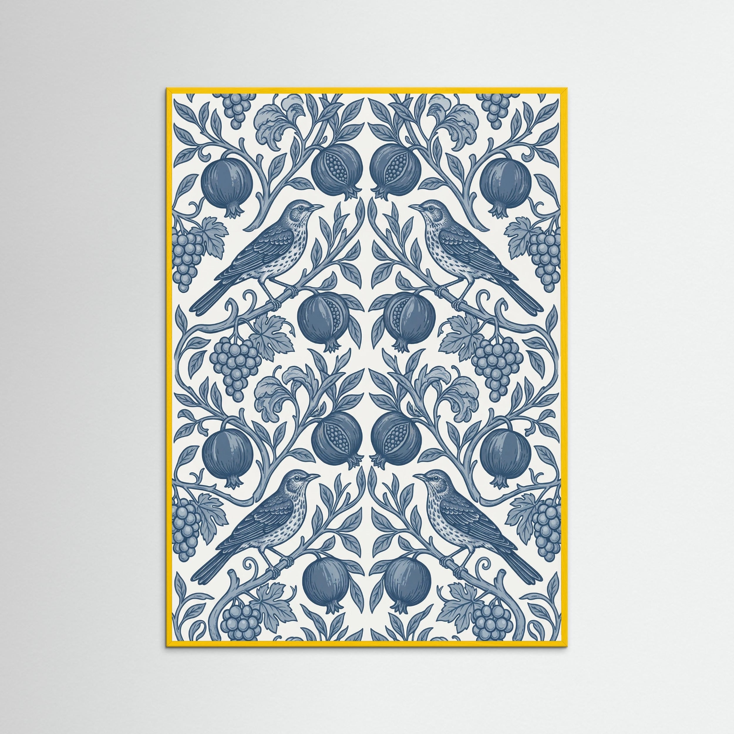Yellow Wood Morrisian Bloom Blue