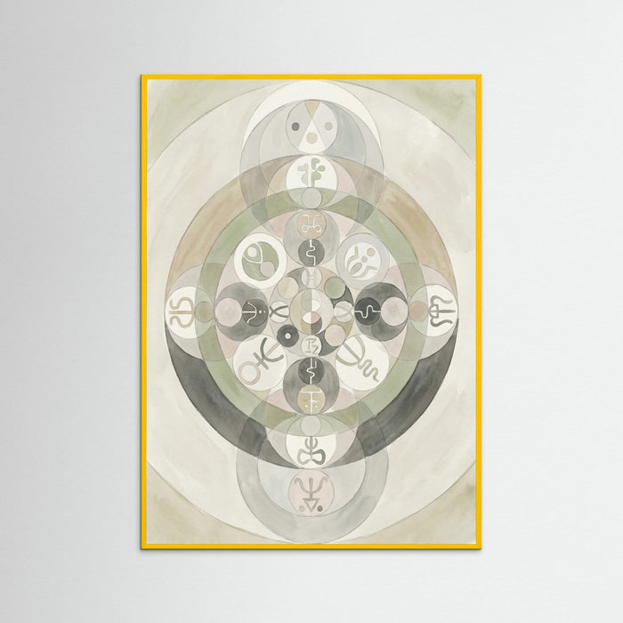 Yellow Wood Mystic Geometric Harmony