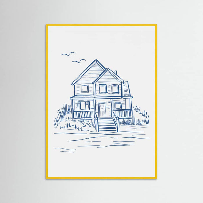 Plakat Nantucket Beachhouse – plakat i druk artystyczny