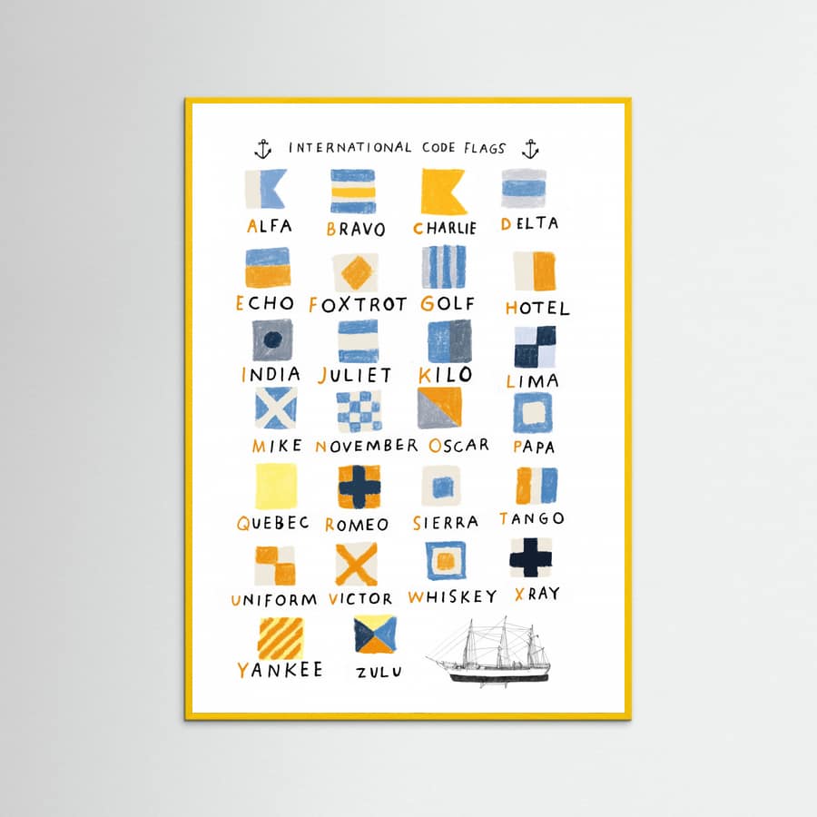 Nautical Flags Poster – Poster und Kunstdruck