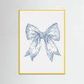 Plakat Nautical Pale Blue Bow – plakat i druk artystyczny