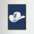 Plakat Navy Blue Cowboy Hat – plakat i druk artystyczny