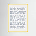 Plakat Navy Blue Howdy – plakat i druk artystyczny