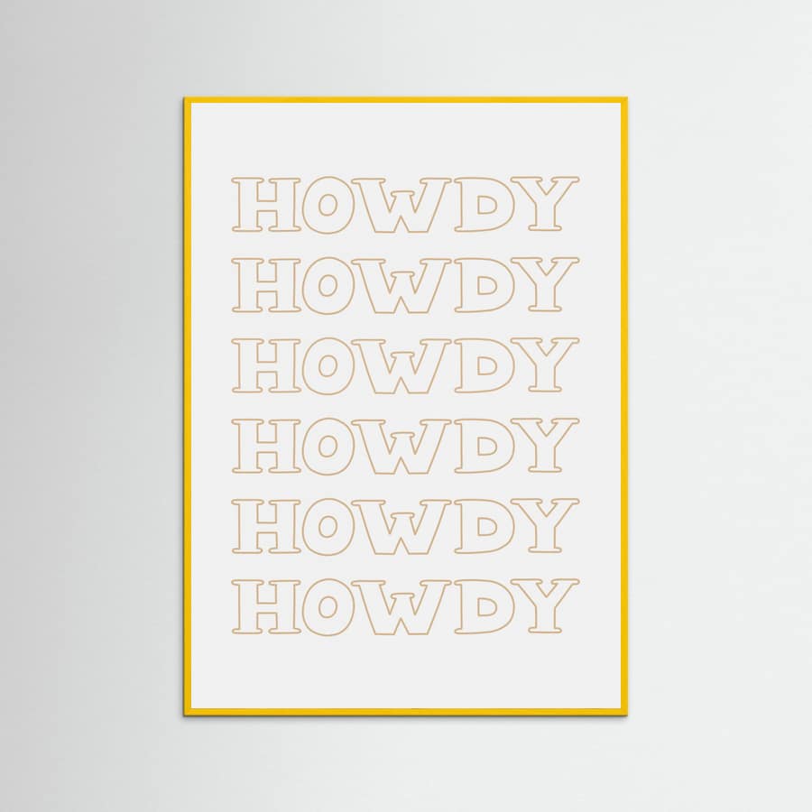 Plakat Neutral Howdy – plakat i druk artystyczny