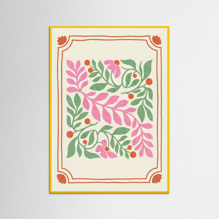 Yellow Wood Nostalgic Pink Bloom