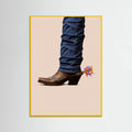 Yellow Wood Not Serious Cowboy Poster