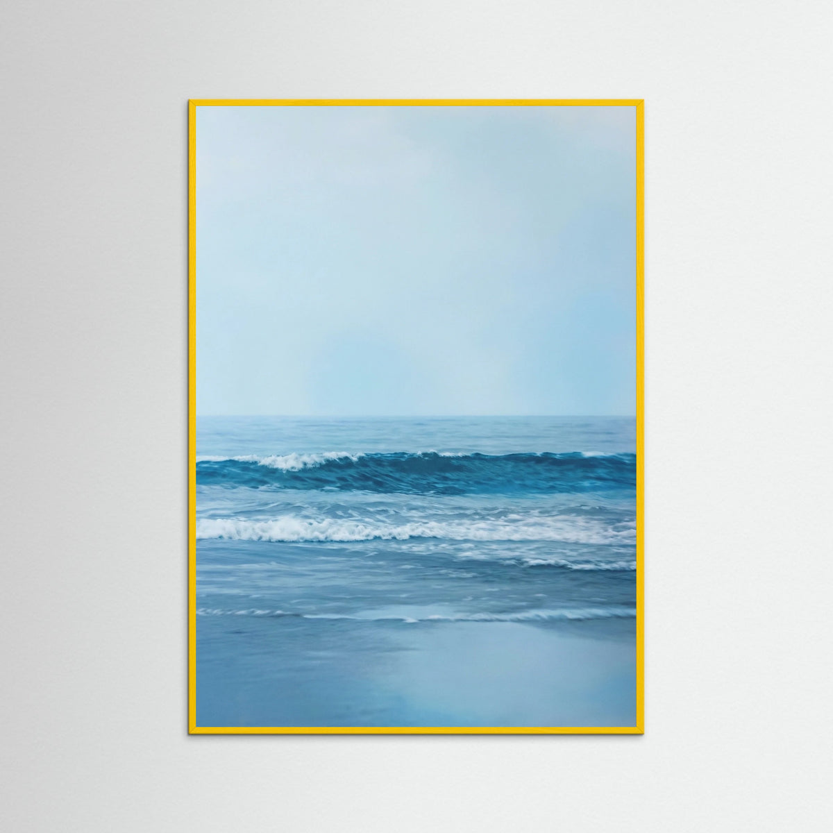 Yellow Wood Ocean Serenity Blue