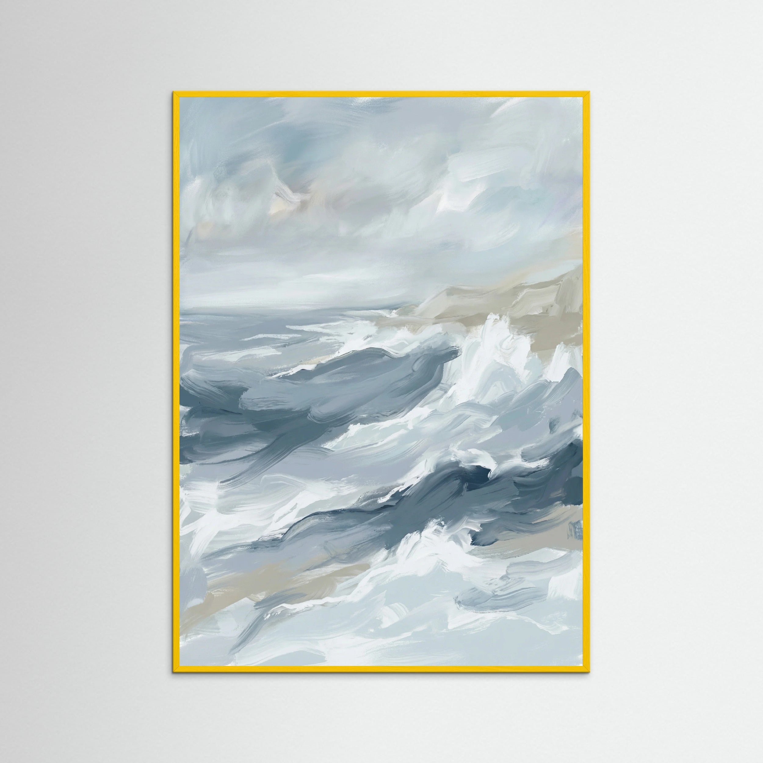 Yellow Wood Oceanic Flow Blue