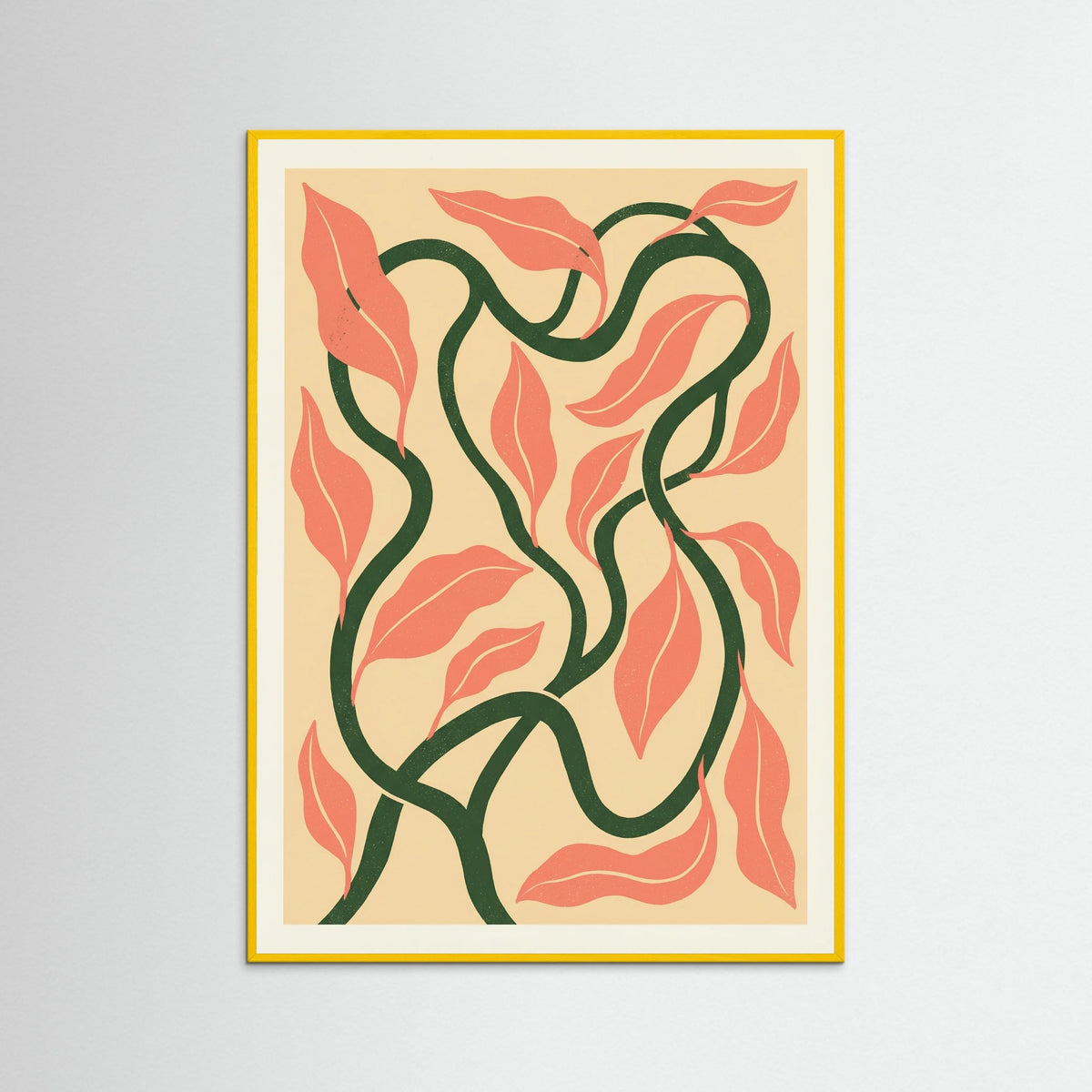 Yellow Wood Orange Blossom Sky