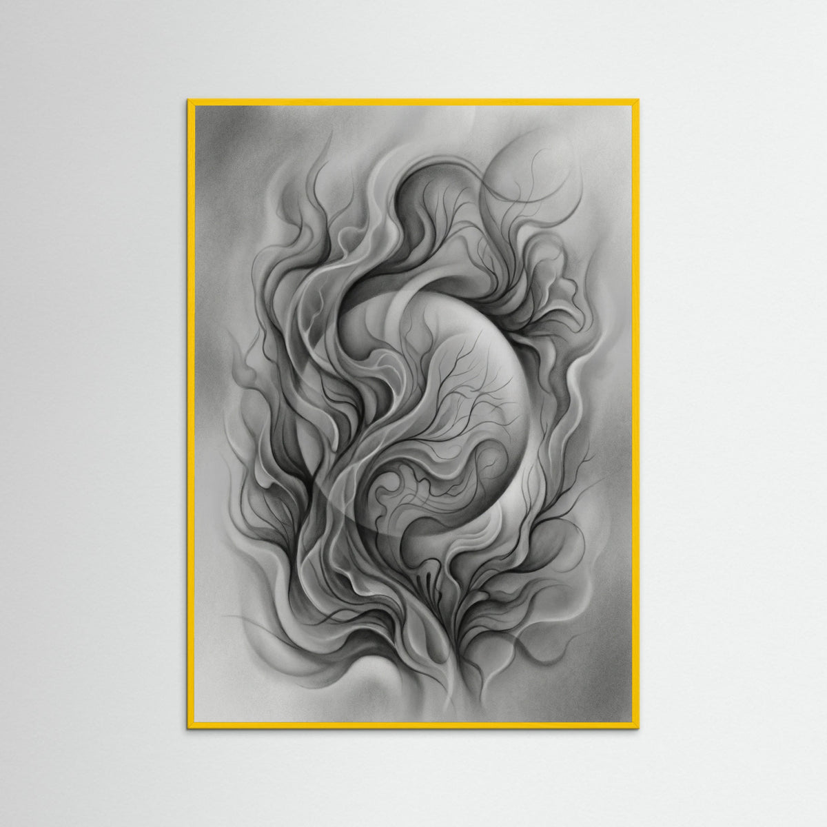 Yellow Wood Organic Abstraction