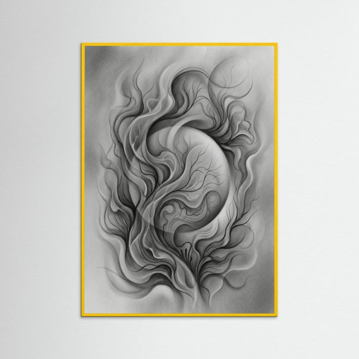 Yellow Wood Organic Abstraction