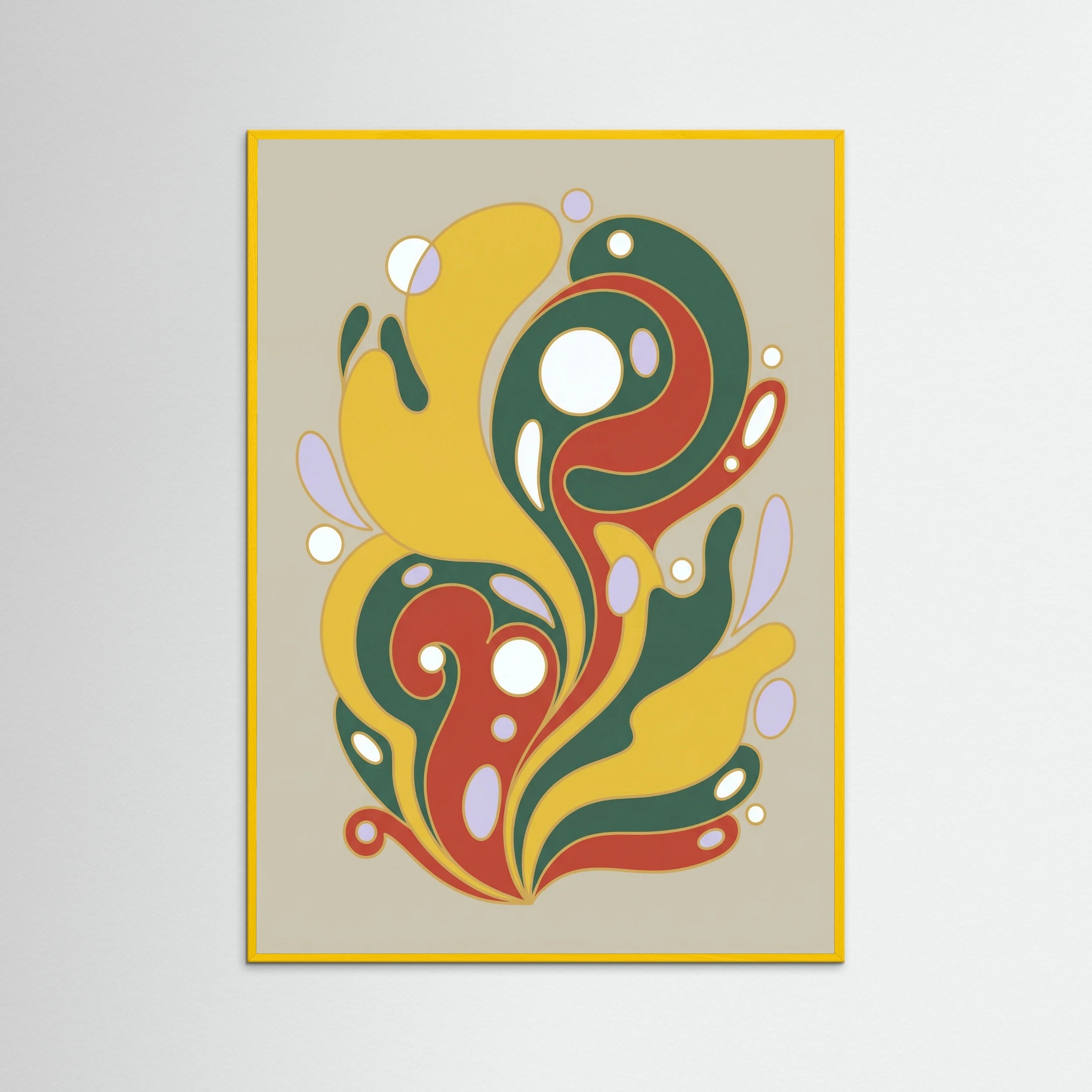 Yellow Wood Organic Abstraction