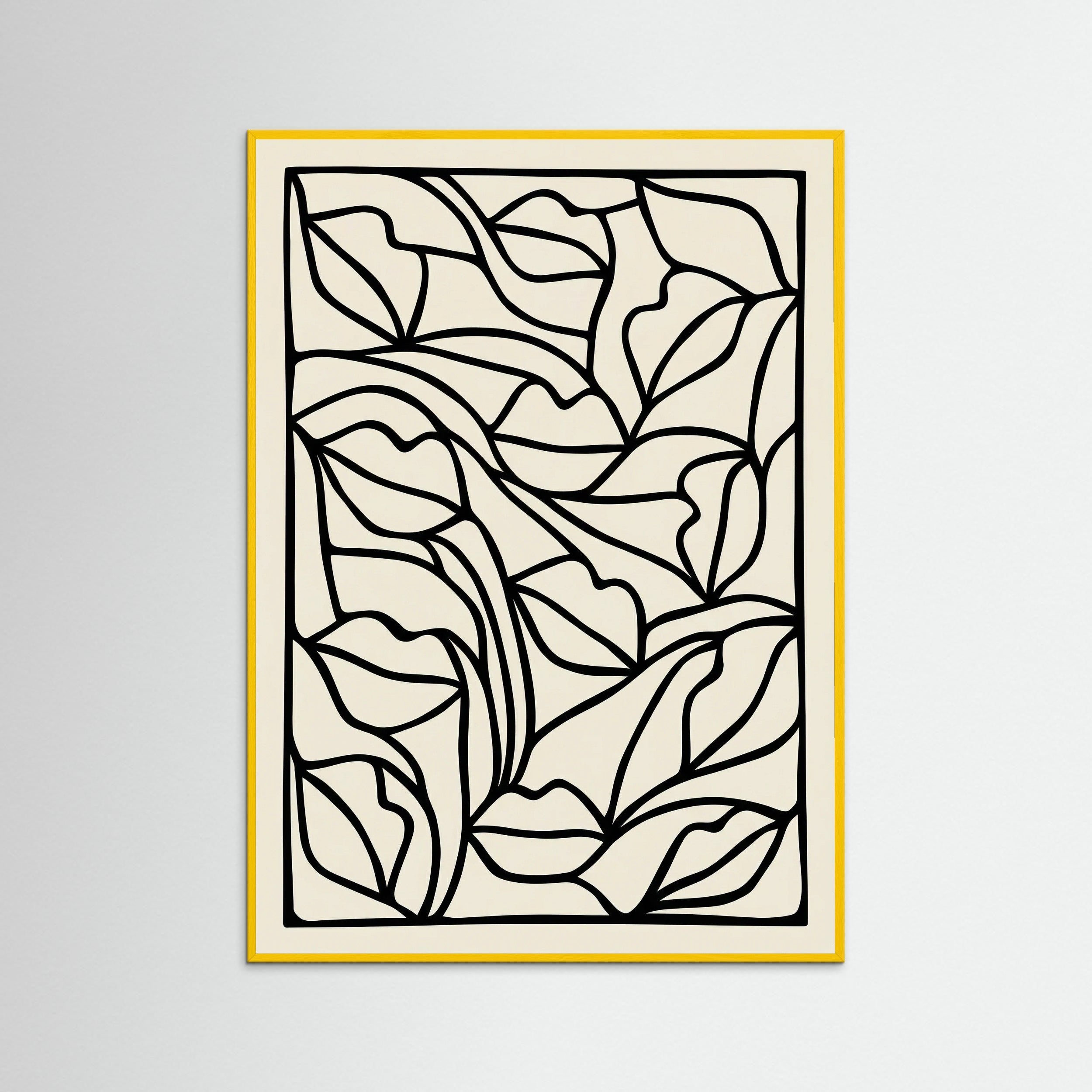 Yellow Wood Organic Contours