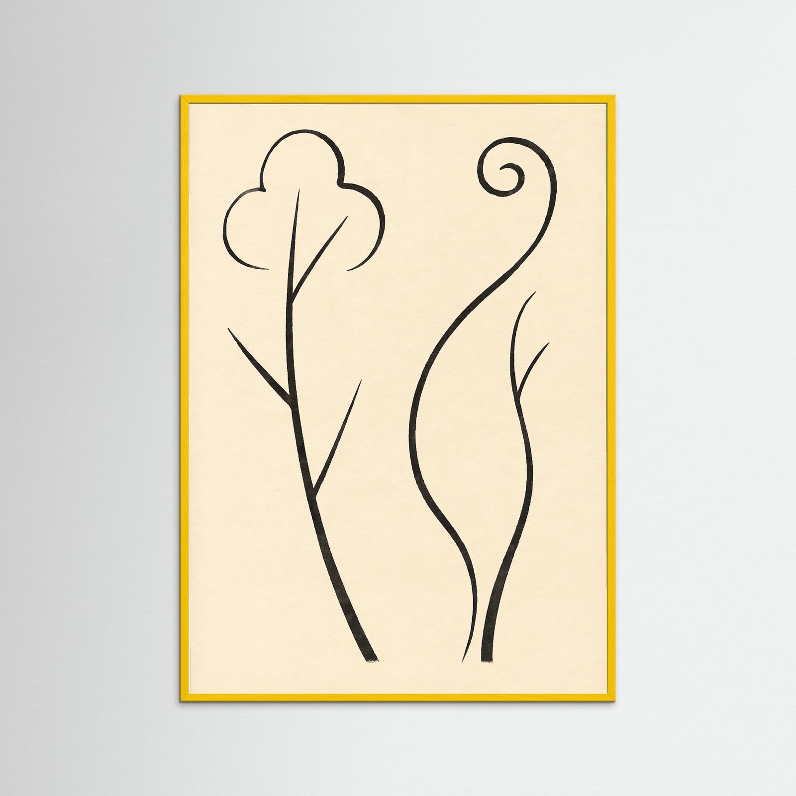 Yellow Wood Organic Curves