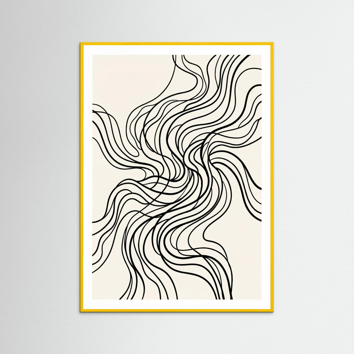 Yellow Wood Organic Flow Black