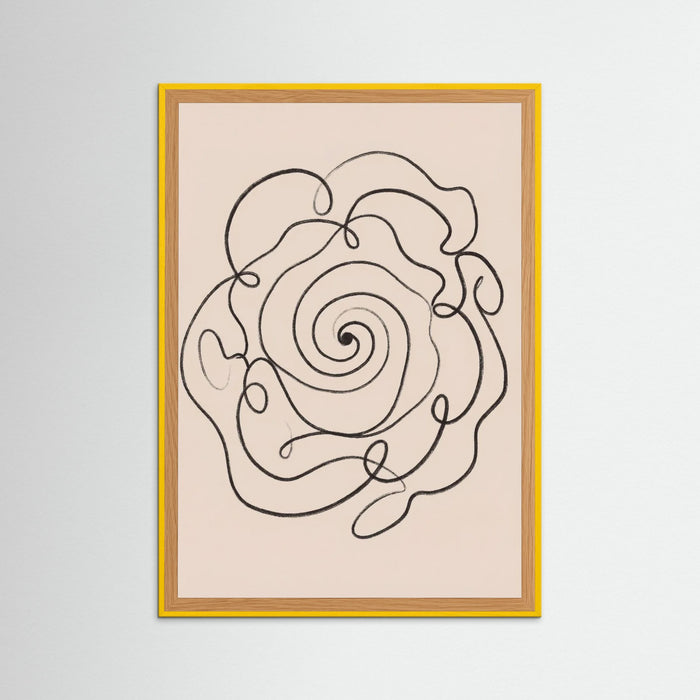Yellow Wood Organic Flow Black