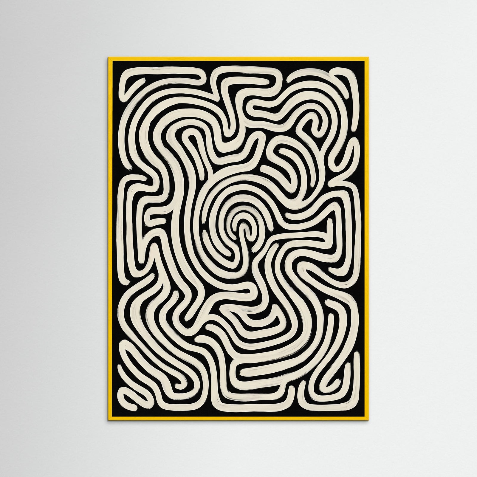 Yellow Wood Organic Flow Black