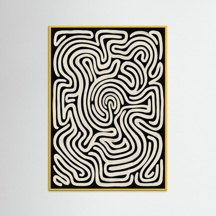 Yellow Wood Organic Flow Black