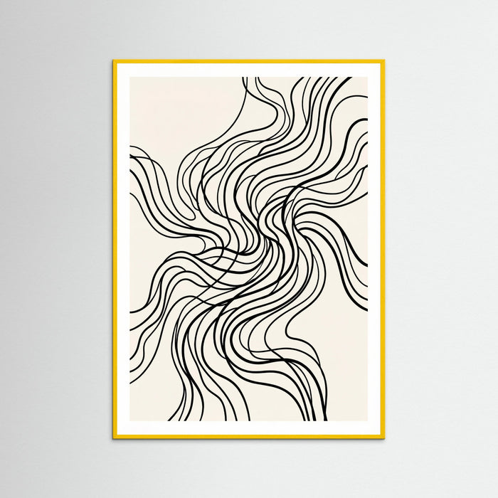 Yellow Wood Organic Flow Black