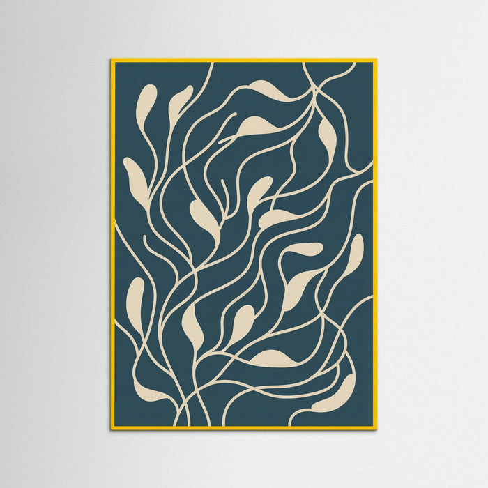 Yellow Wood Organic Flow Blue