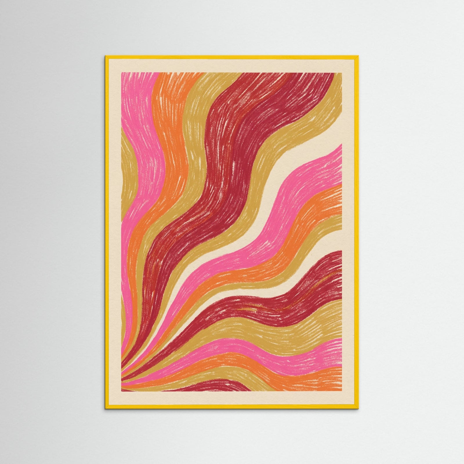 Yellow Wood Organic Flow Orange