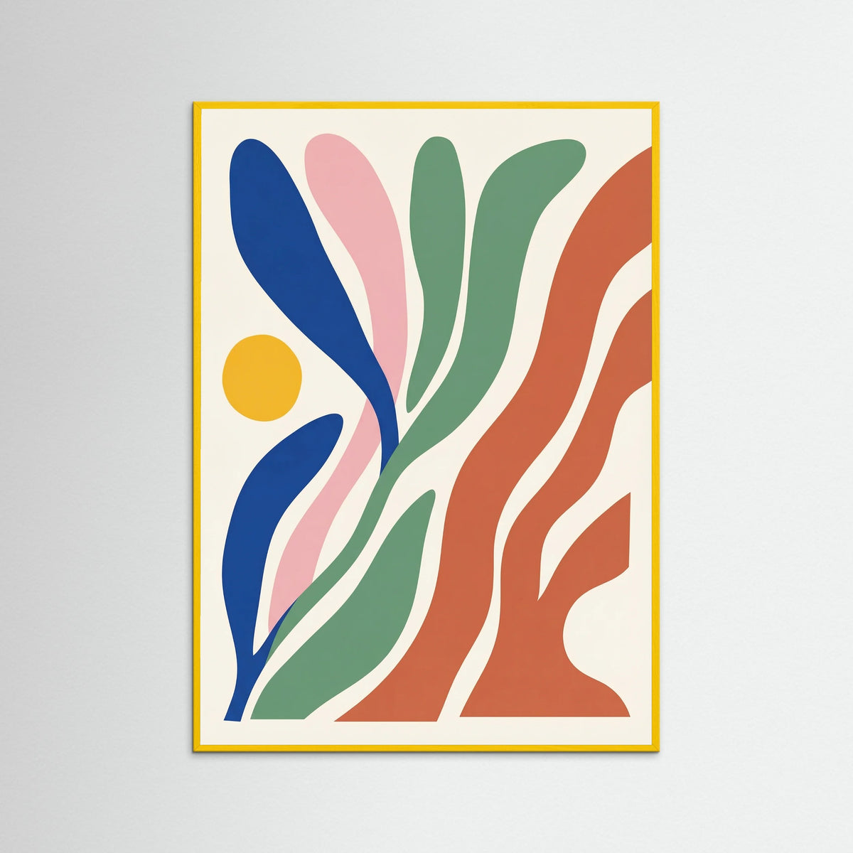 Yellow Wood Organic Forms Dance