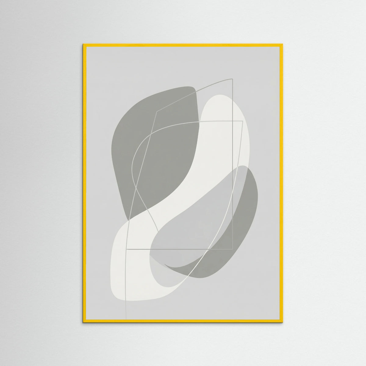 Yellow Wood Organic Grey Forms