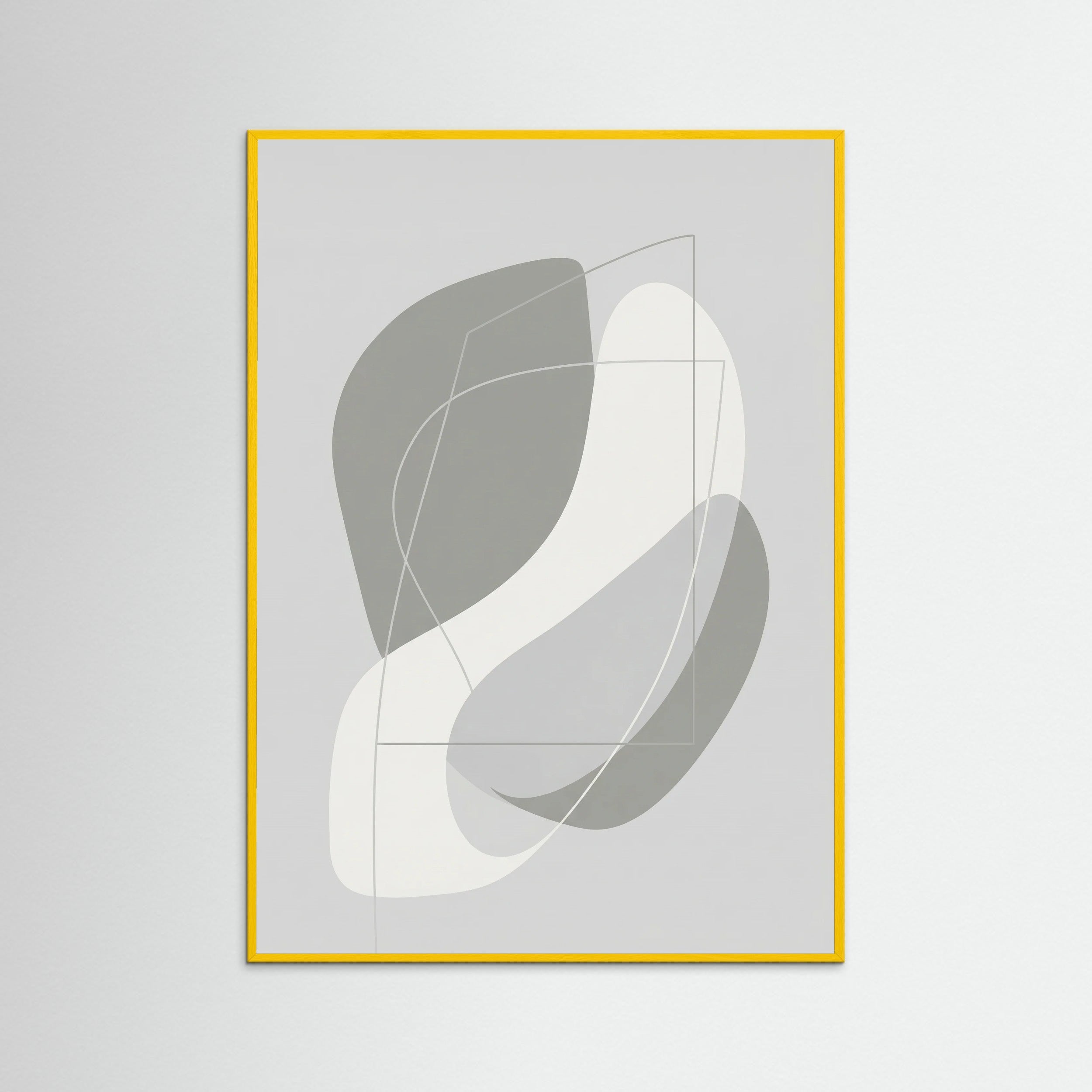 Yellow Wood Organic Grey Forms