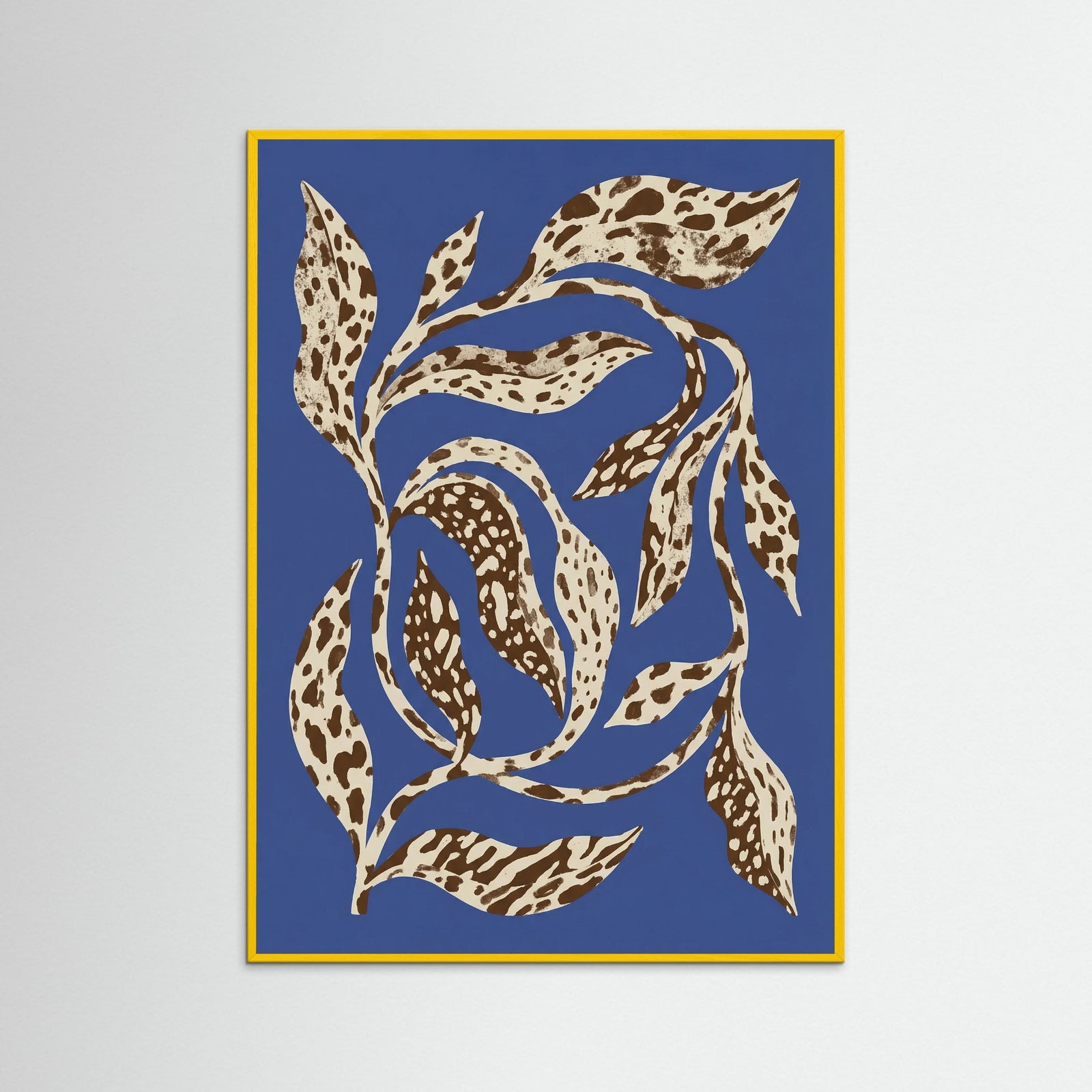 Yellow Wood Organic Indigo Shapes