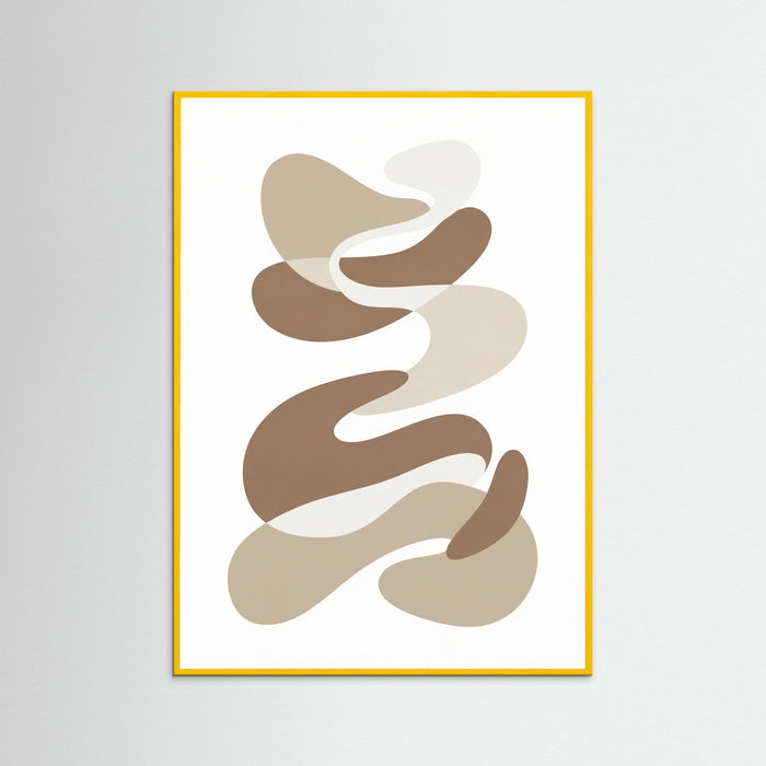 Yellow Wood Organic Matisse Forms