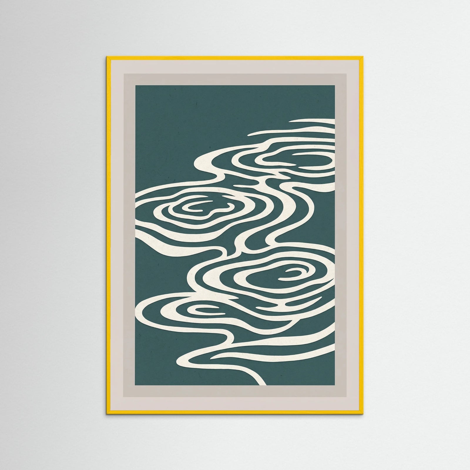 Yellow Wood Organic Silhouette