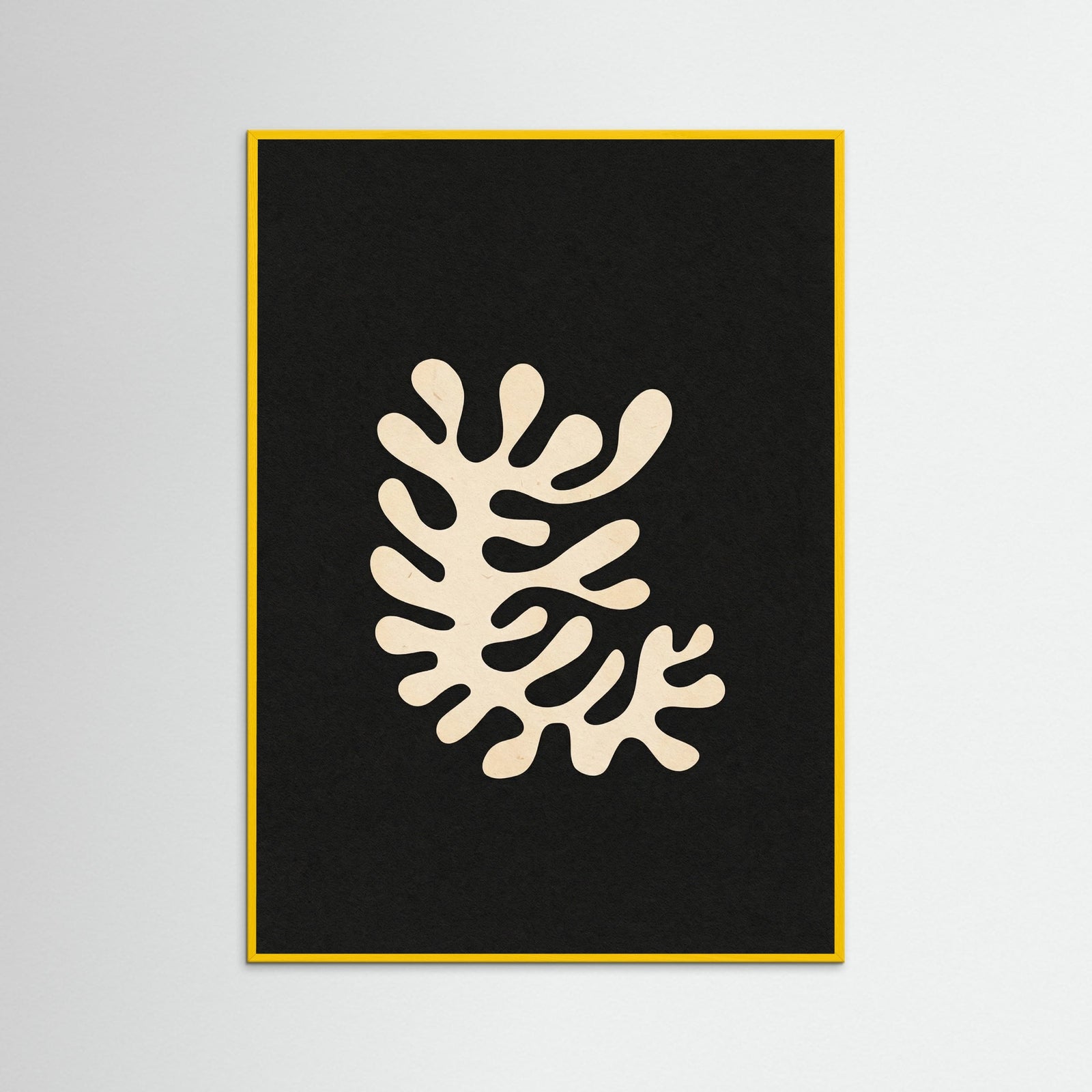 Yellow Wood Organic Silhouette