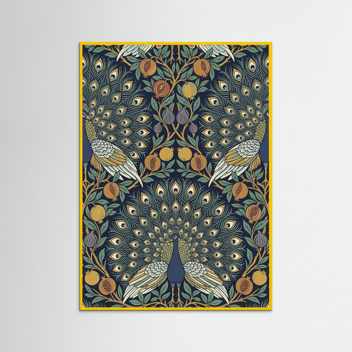 Yellow Wood Ornate Botanical Tapestry