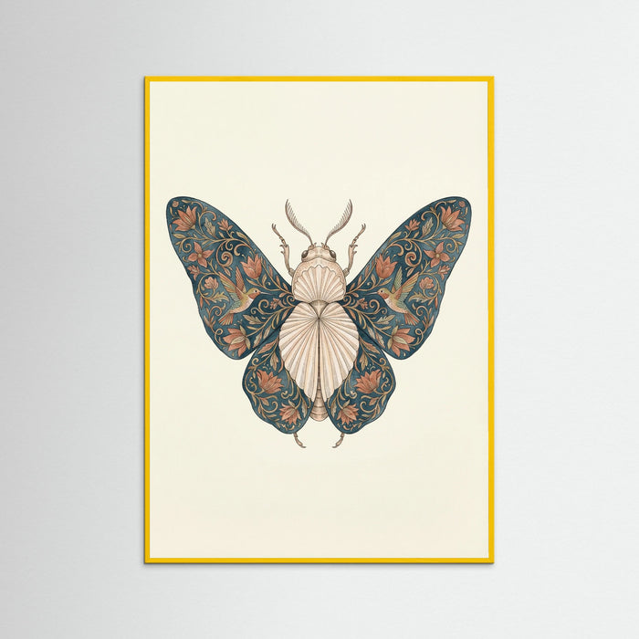 Yellow Wood Ornate Silk Moth
