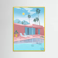 Yellow Wood PALM SPRINGS Poster