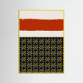 Yellow Wood Abstract Collage K8 Poster
