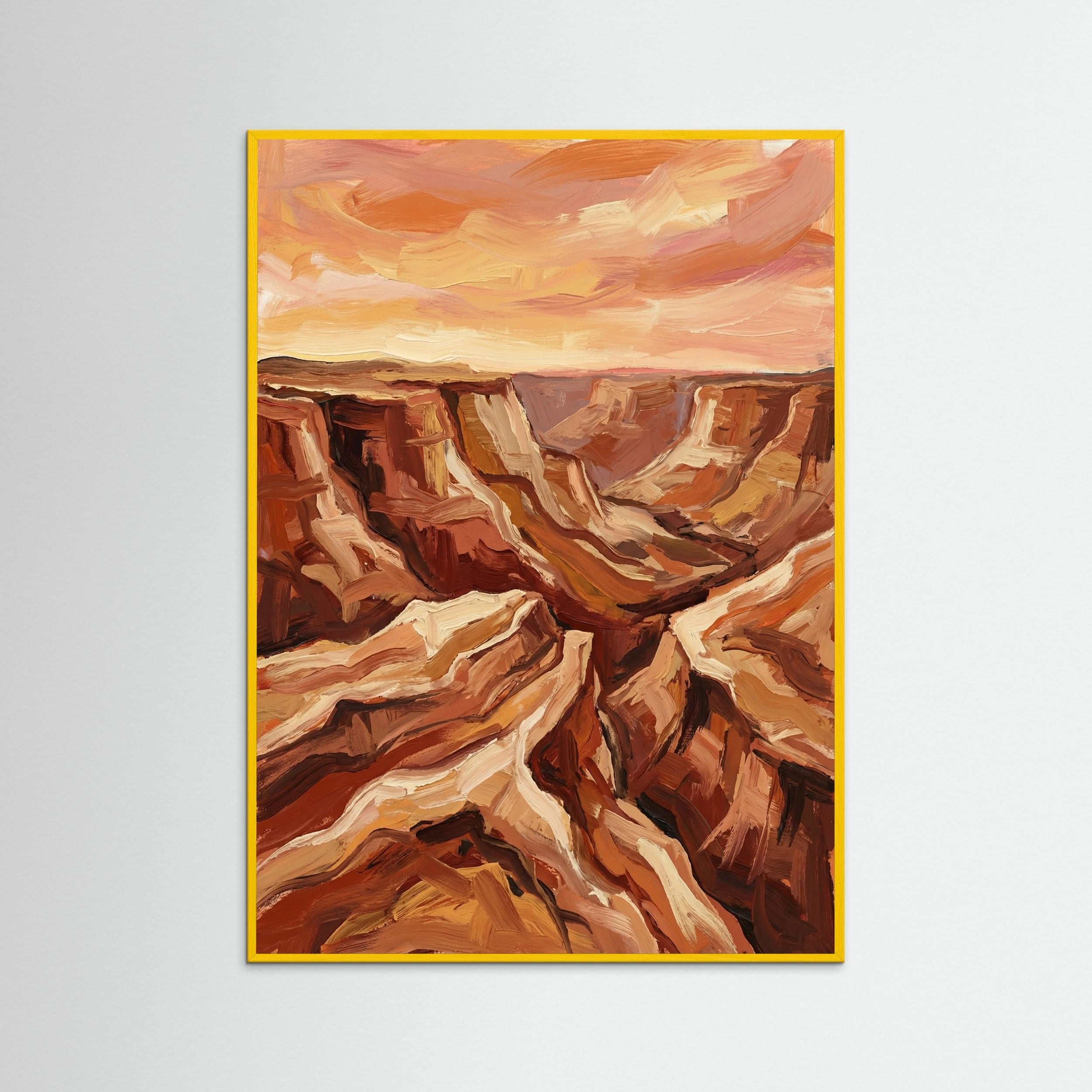 Yellow Wood Painted Mountains