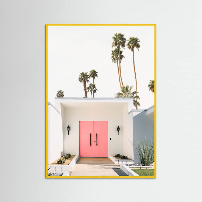 Palm Springs Pink Door Poster – poster and art print