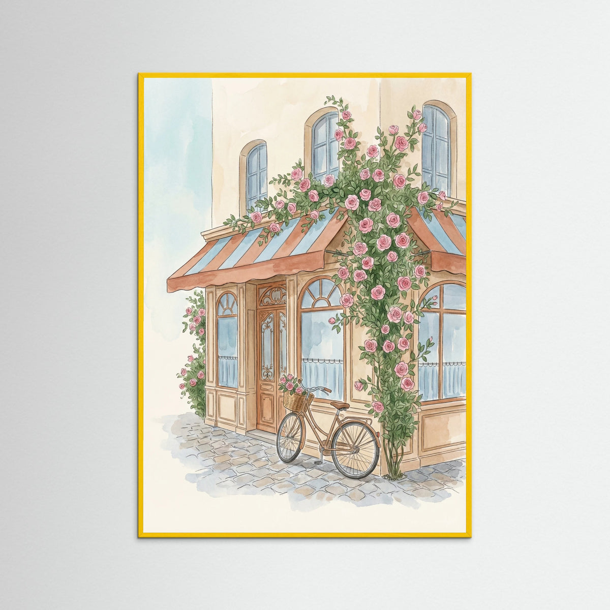 Yellow Wood Parisian Rose Building