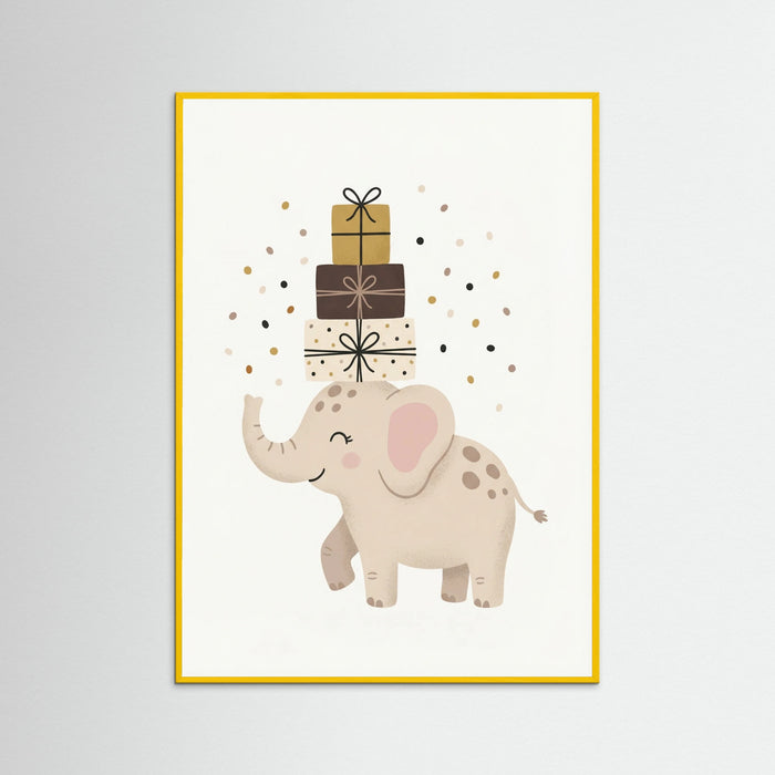 Yellow Wood Party Giraffe