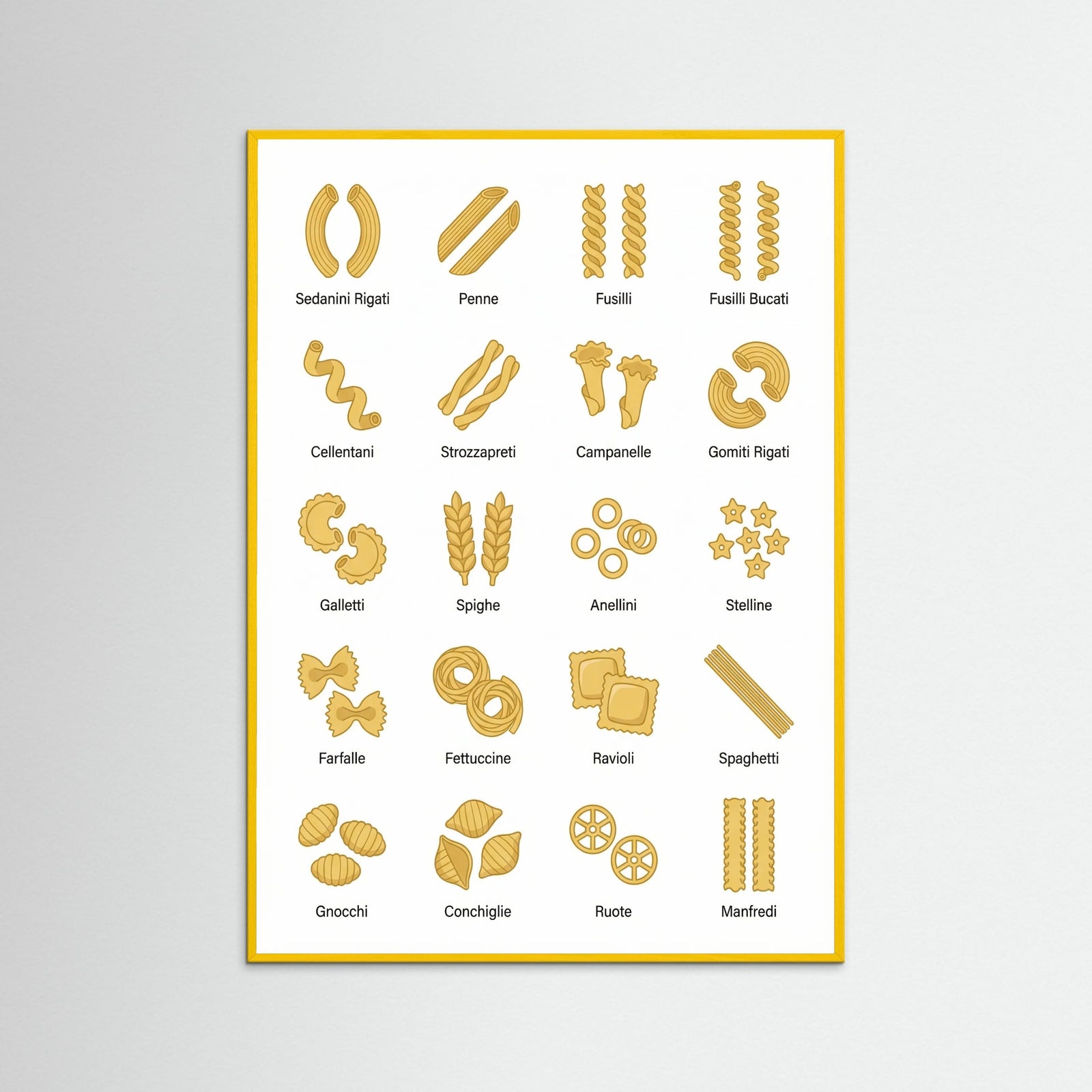 Yellow Wood Pasta Varieties Guide