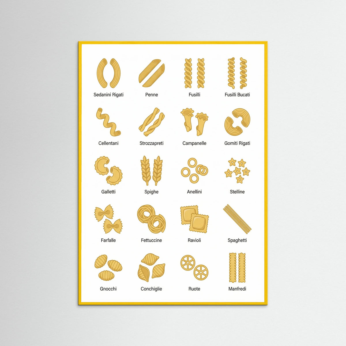 Yellow Wood Pasta Varieties Guide