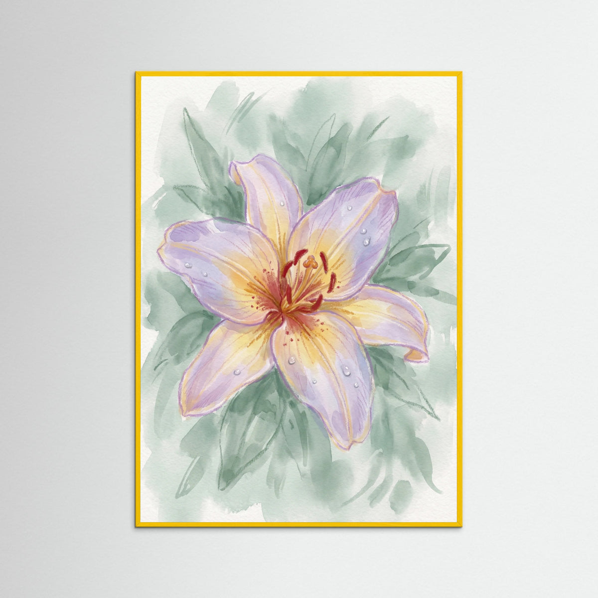 Yellow Wood Pastel Bloom Trio