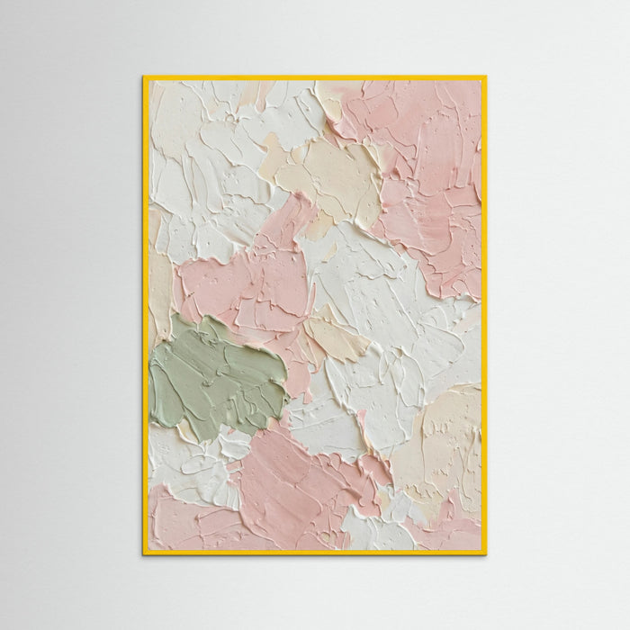 Yellow Wood Pastel Impasto Textures