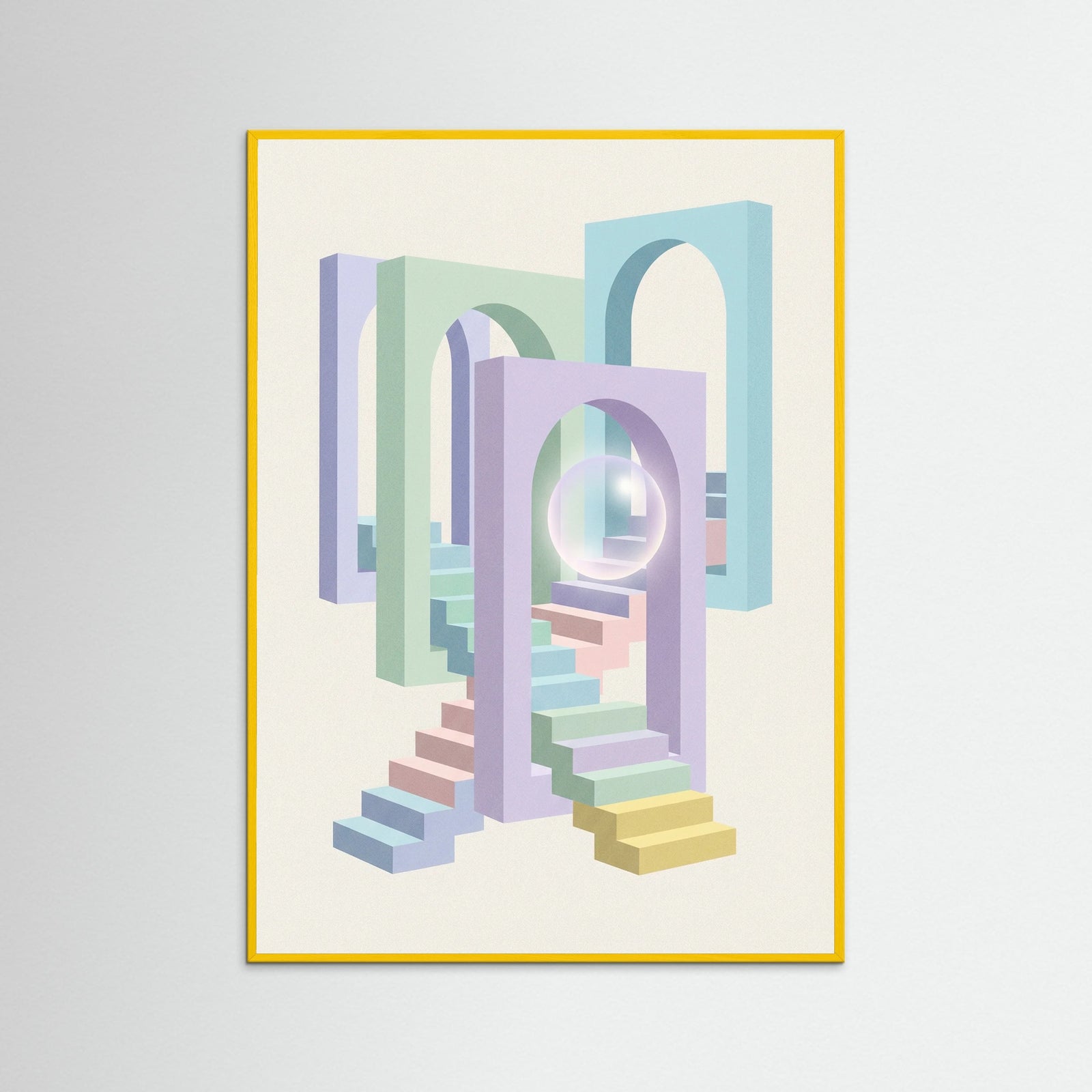 Yellow Wood Pastel Perspectives