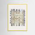 Yellow Wood Pattern on Pattern No.2 Poster