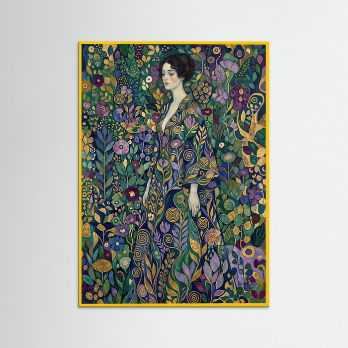 Yellow Wood Patterned Embrace