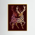 Yellow Wood Patterned Equines