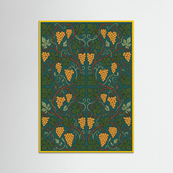 Yellow Wood Patterned Life Tree